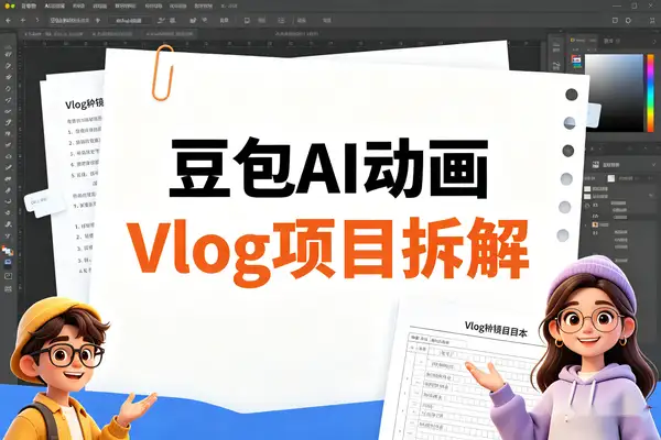 豆包AI动画Vlog全流程拆解 普通人可复制涨粉