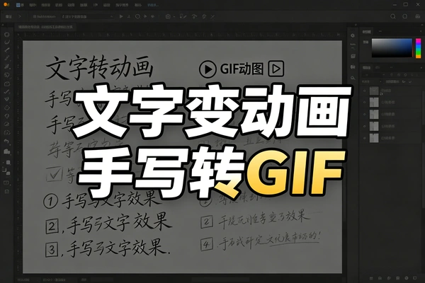 手写动画GIF制作 字体/颜色/速度均可调