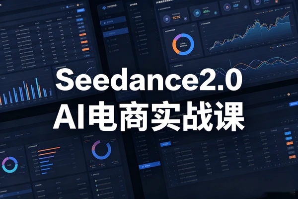 Seedance2.0实战课 手把手教你做AI内容电商 拉高转化