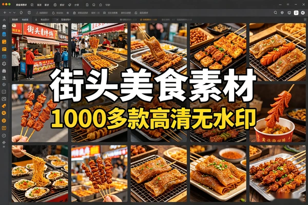 1000+款日本街头美食素材 高清无水印 直接可用