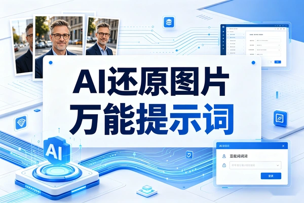 太实用！AI还原任何图片提示词 自媒体配图不用愁
