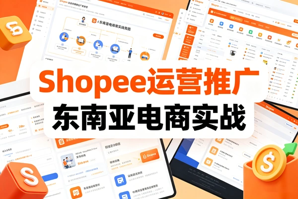 Shopee虾皮运营推广｜东南亚电商实战，全链路实操教学