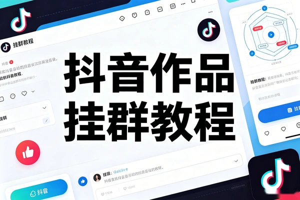 抖音作品挂群教程，外来技术可自测，轻松引流涨粉