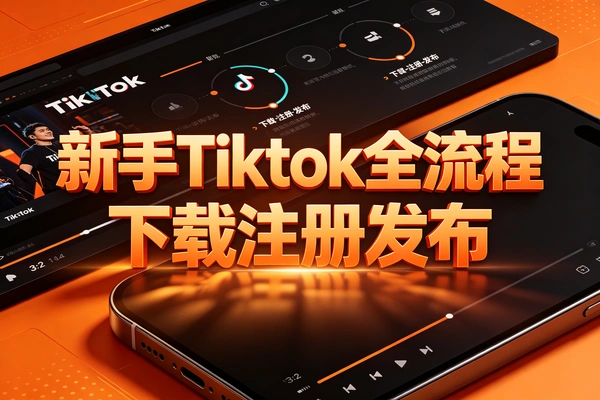 新手快速上手TikTok，下载注册设置发布一步到位