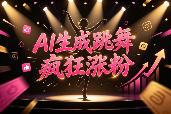 5月最新AI美女跳舞视频教程，短视频3天快速涨万粉