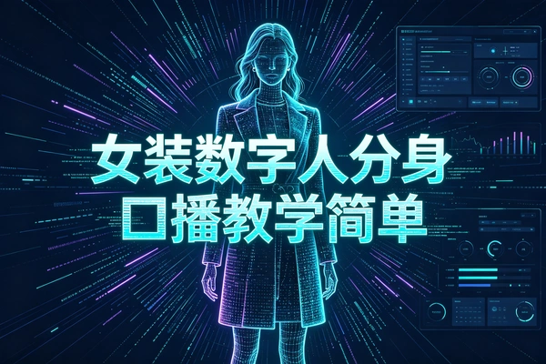 女装数字人分身玩法，零基础口播带货轻松落地