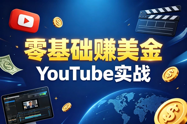 YouTube短视频出海变现，AI创作低成本赚美金方法