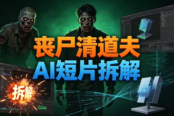 丧尸清道夫AI短片拆解，10天速成国产AI电影