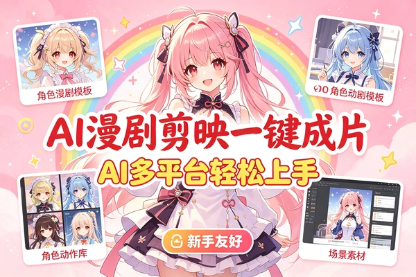 零基础AI漫剧教学，主流工具实操+快速成片技巧