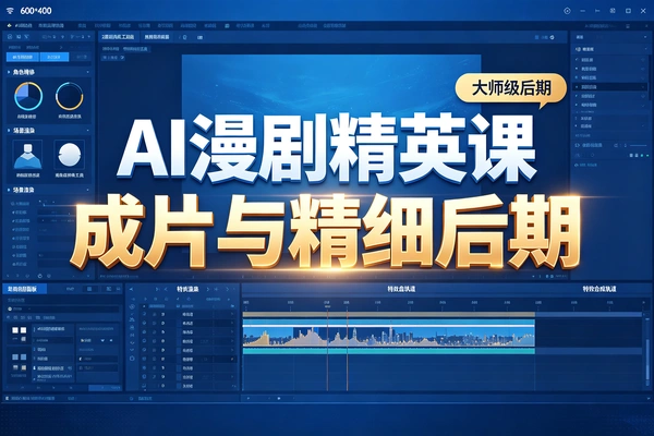 漫剧高阶进阶课程，从创作到后期提升播放变现