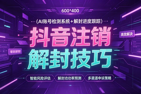 解决抖音注销延续处罚，最新账号解封方法