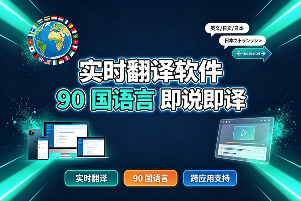 支持90国语言！全能实时翻译软件多场景通用