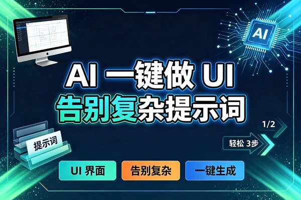 告别复杂提示词！GPT-image2一键生成专业UI界面