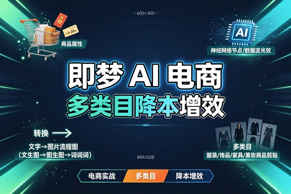 AI电商实战全课，服饰美妆家具多类目AI落地玩法