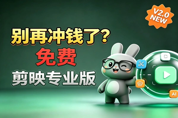 别再给剪映充会员了免费剪映专业版svip会员功能高清导出下载剪辑教程