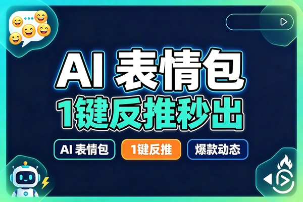 AI表情包提示词反推技巧，零基础一键制作动态爆款表情包